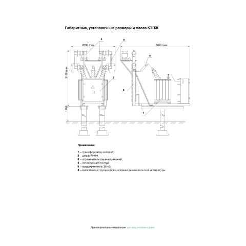 Комплектная трансформаторная подстанция типа КТПЖ мощностью 25-400 кВа - photo 1