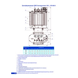Трёхфазный масляный трансформатор ТМГ33-250/10-УХЛ1 - photothumb 3